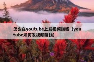 怎么在youtube上发视频赚钱（youtube如何发视频赚钱）