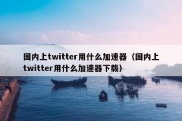 国内上twitter用什么加速器（国内上twitter用什么加速器下载）