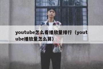 youtube怎么看播放量排行（youtube播放量怎么算）