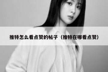 推特怎么看点赞的帖子（推特在哪看点赞）