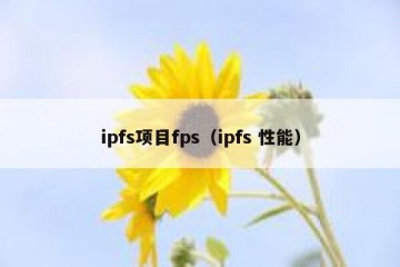 ipfs项目fps（ipfs 性能）