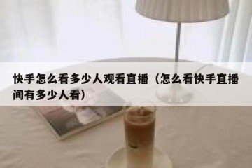 快手怎么看多少人观看直播（怎么看快手直播间有多少人看）