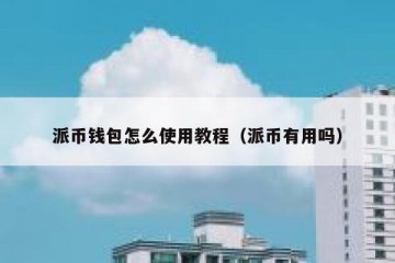 派币钱包怎么使用教程（派币有用吗）