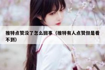 推特点赞没了怎么回事（推特有人点赞但是看不到）