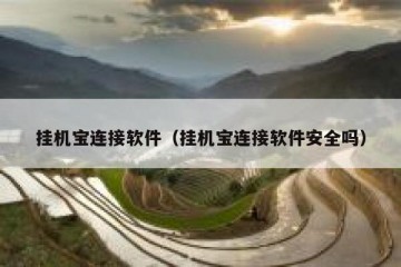 挂机宝连接软件（挂机宝连接软件安全吗）