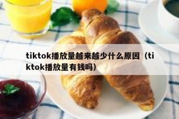 tiktok播放量越来越少什么原因（tiktok播放量有钱吗）