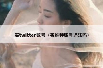 买twitter账号（买推特账号违法吗）