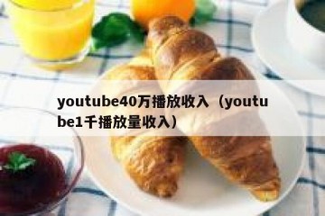 youtube40万播放收入（youtube1千播放量收入）