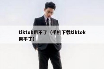 tiktok用不了（手机下载tiktok用不了）
