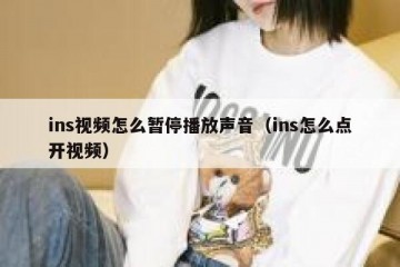 ins视频怎么暂停播放声音（ins怎么点开视频）