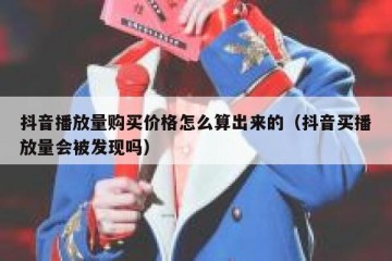 抖音播放量购买价格怎么算出来的（抖音买播放量会被发现吗）