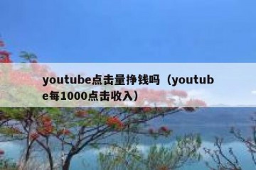 youtube点击量挣钱吗（youtube每1000点击收入）