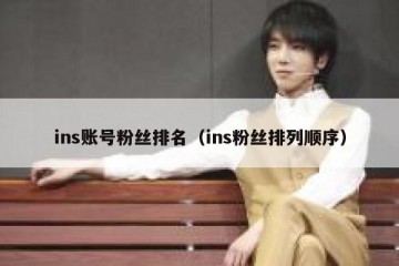 ins账号粉丝排名（ins粉丝排列顺序）