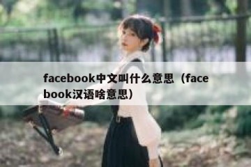 facebook中文叫什么意思（facebook汉语啥意思）