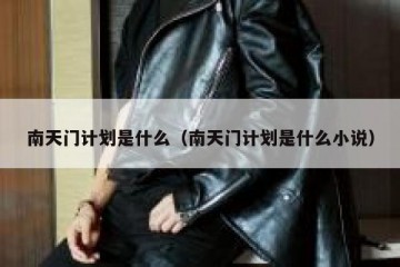 南天门计划是什么（南天门计划是什么小说）