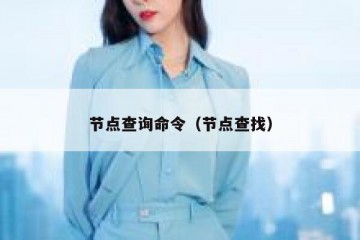 节点查询命令（节点查找）