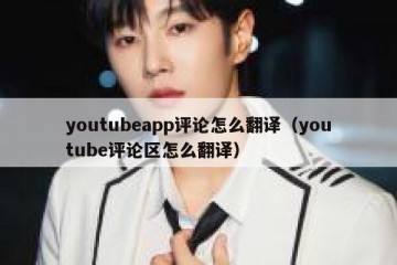 youtubeapp评论怎么翻译（youtube评论区怎么翻译）