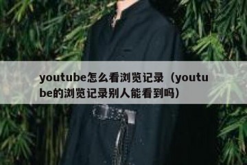 youtube怎么看浏览记录（youtube的浏览记录别人能看到吗）