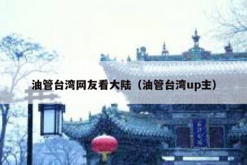 油管台湾网友看大陆（油管台湾up主）