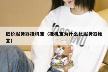 低价服务器挂机宝（挂机宝为什么比服务器便宜）