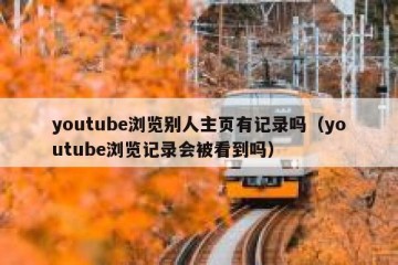 youtube浏览别人主页有记录吗（youtube浏览记录会被看到吗）