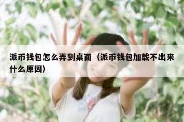 派币钱包怎么弄到桌面（派币钱包加载不出来什么原因）