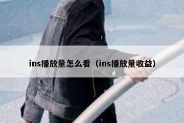 ins播放量怎么看（ins播放量收益）