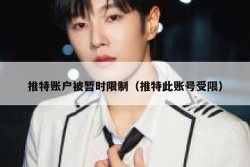 推特账户被暂时限制（推特此账号受限）