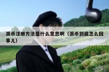 派币注册方法是什么意思啊（派币到底怎么回事儿）