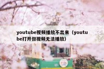youtube视频播放不出来（youtube打开但视频无法播放）