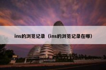 ins的浏览记录（ins的浏览记录在哪）