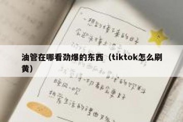 油管在哪看劲爆的东西（tiktok怎么刷黄）