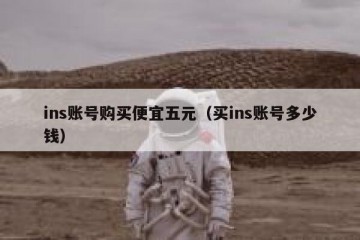 ins账号购买便宜五元（买ins账号多少钱）
