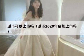 派币可以上市吗（派币2020年底能上市吗）