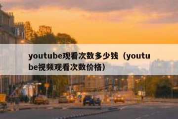 youtube观看次数多少钱（youtube视频观看次数价格）