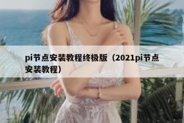 pi节点安装教程终极版（2021pi节点安装教程）