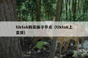 tiktok购买袜子节点（tiktok上卖货）