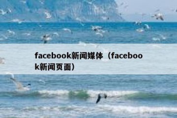 facebook新闻媒体（facebook新闻页面）