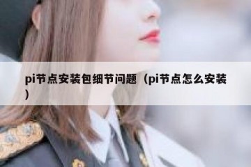 pi节点安装包细节问题（pi节点怎么安装）