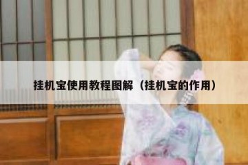 挂机宝使用教程图解（挂机宝的作用）
