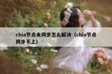 chia节点未同步怎么解决（chia节点同步不上）