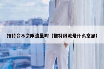 推特会不会限流量呢（推特限流是什么意思）