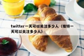 twitter一天可以关注多少人（推特一天可以关注多少人）