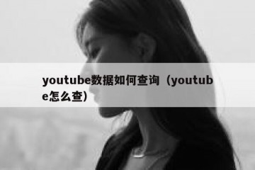 youtube数据如何查询（youtube怎么查）