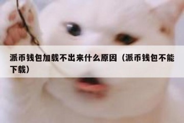 派币钱包加载不出来什么原因（派币钱包不能下载）