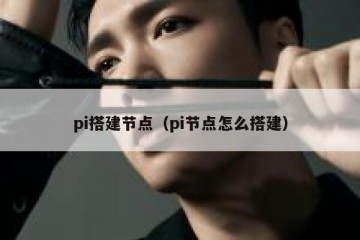 pi搭建节点（pi节点怎么搭建）