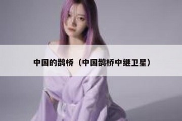 中国的鹊桥（中国鹊桥中继卫星）