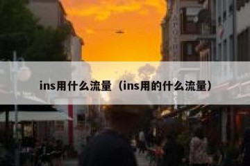 ins用什么流量（ins用的什么流量）