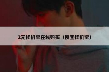 2元挂机宝在线购买（便宜挂机宝）