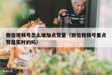微信视频号怎么增加点赞量（微信视频号里点赞是实时的吗）